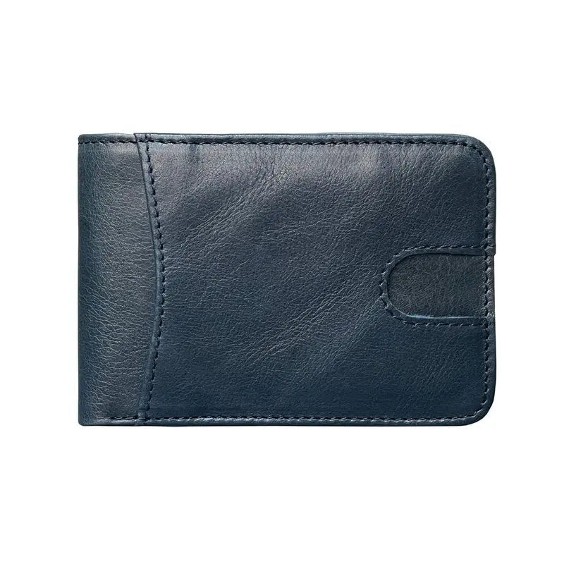 RFID Casual Small Wallet for Men Cow Leather Male Slim Wallets Short Mini Wallet with Card Holder Pocket Purses