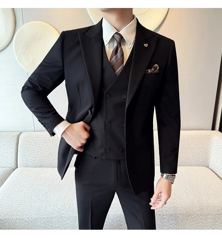 Men’s Slim-Fit Three-Piece Suit