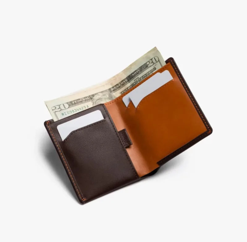 Note Sleeve Brand's New Summer Leather Short Clip Wallet Men's Wallet Card Holder Is Lightweight and Slim