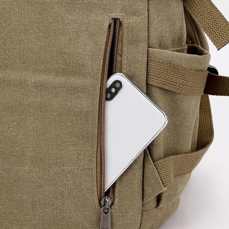 Men's large capacity travel backpack, suitable for different groups of people, adjustable shoulder strap length, multi compartme