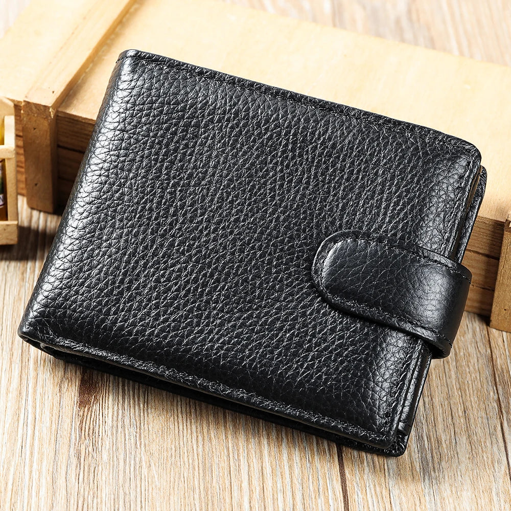 WESTAL RFID Designer Wallet Men Genuine Leather RFID Wallet Front Coin Pocket Purse Money Bag Leather Card Holder Wallet for Men