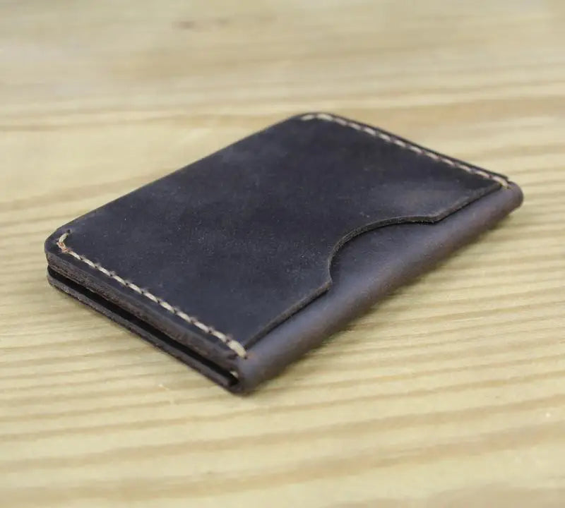 Luxury Handmade Genuine Leather Card Wallet Men Credit Card holder Women ID Sleeve Name Card Holder Cowhide Business Card Case