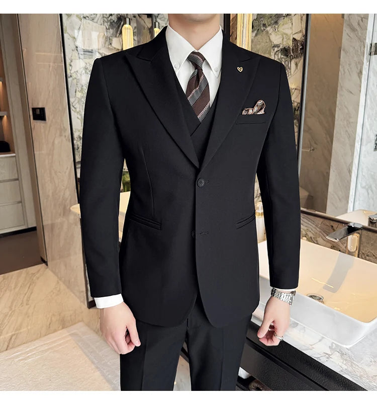 Men’s Slim-Fit Three-Piece Suit