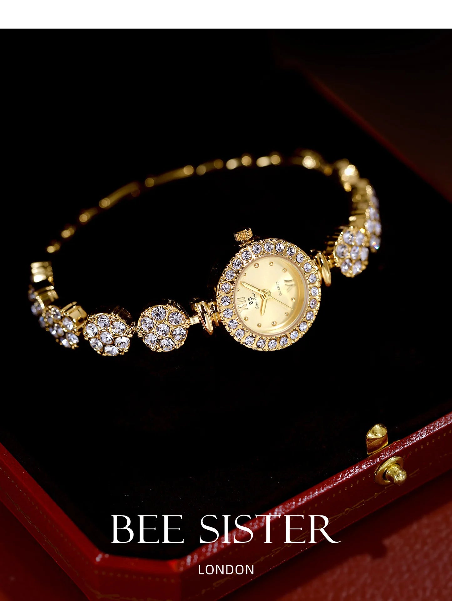 Women Watch Light Luxury Brand Starry Sky Diamond Flower Bracelet Exquisite High end Ladies Fashion Quartz Wristwatches