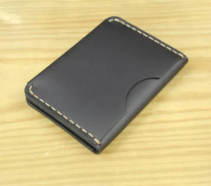 Luxury Handmade Genuine Leather Card Wallet Men Credit Card holder Women ID Sleeve Name Card Holder Cowhide Business Card Case