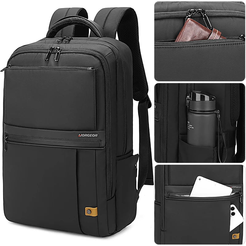 Large-capacity student backpack, casual backpack, Oxford material, new men's backpack, simple multi-functional bag