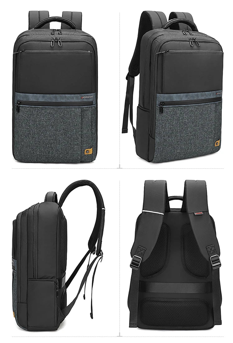 Large-capacity student backpack, casual backpack, Oxford material, new men's backpack, simple multi-functional bag