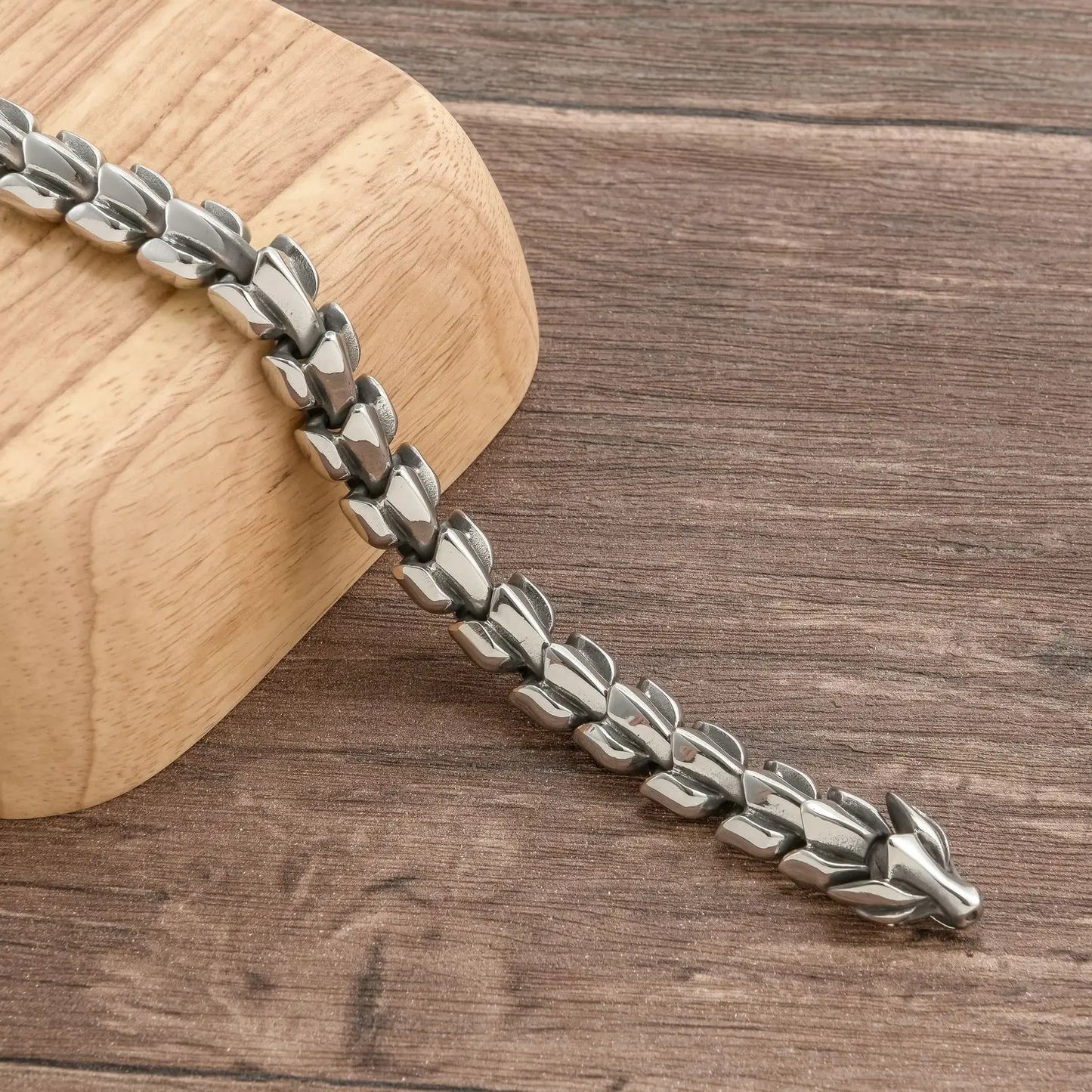 2025 Punk Style Men's Personality Creative Fashion Keel Chain Bracelet, Trendy Domineering Titanium Steel Bracelet