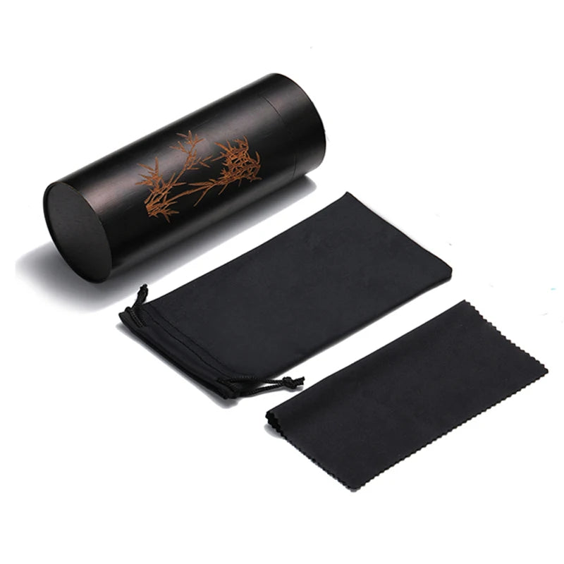 GM Natural Bamboo Wooden Sunglasses Handmade Polarized Glasses Mirror Coating Lenses Eyewear With Gift Box