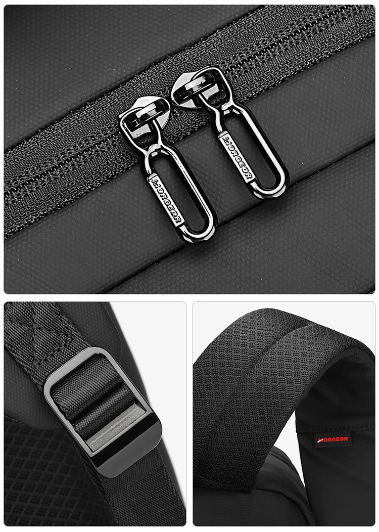 Large-capacity student backpack, casual backpack, Oxford material, new men's backpack, simple multi-functional bag