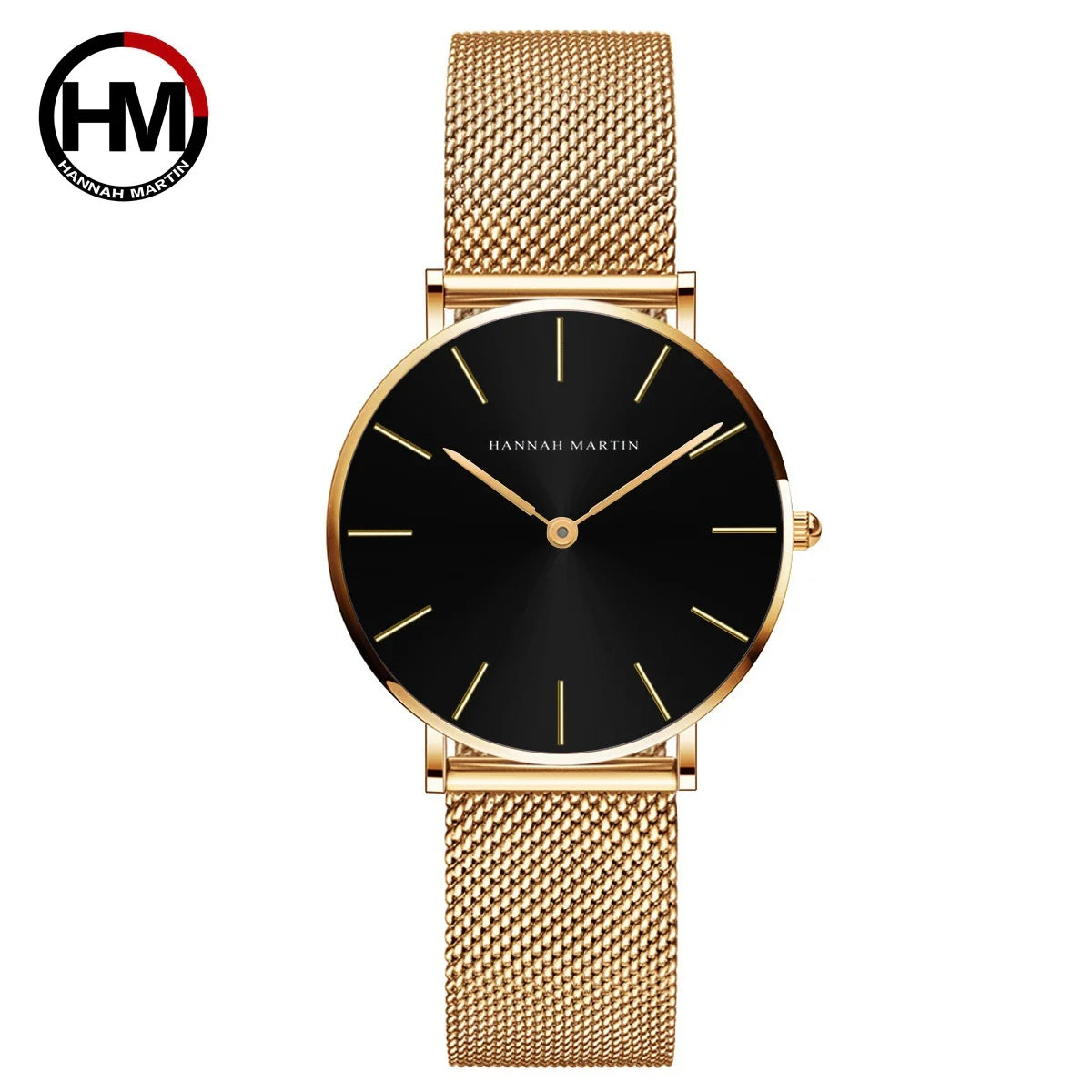 2023 New Women Bracelet Watch 1 Set Japan Quartz Movement Simple Rose Gold Stainless Steel Mesh Student Watches Relogio Feminino