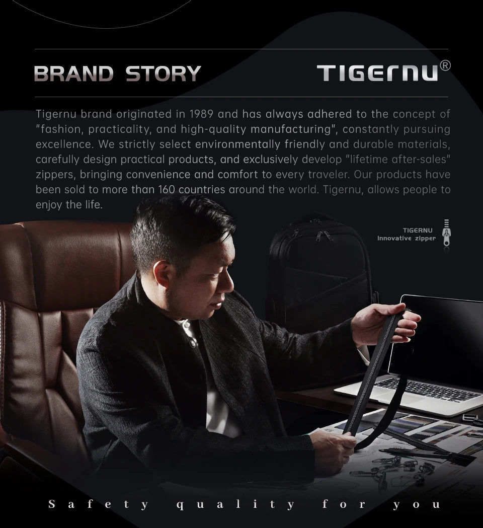 Tigernu Anti Theft Backpacks For Men 15inch Laptop Backpack Bag Casual Travel Backpack Schoolbag Male Backpack Mochilas Knapsack