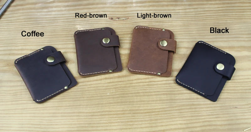 Luxury Handmade Genuine Leather Card Wallet Men Credit Card holder Women ID Sleeve Name Card Holder Cowhide Business Card Case