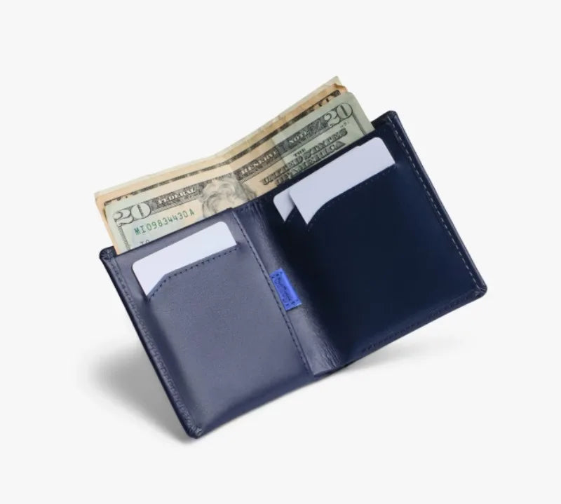 Note Sleeve Brand's New Summer Leather Short Clip Wallet Men's Wallet Card Holder Is Lightweight and Slim