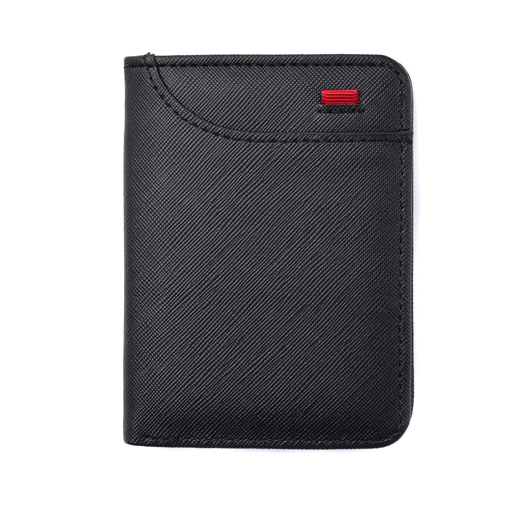 1pc Men's Minimalism PU Leather Credit Card Wallet, Men's Fashion Soft Thin ID Card Holder, Slim Small Cards Cases Holder