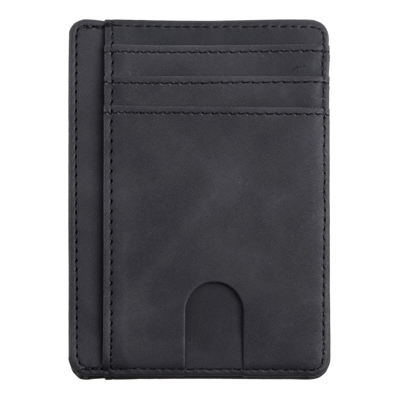 RFID Blocking Wallet Business Card Cover for Case Super Thin Men Leather Credit Card Holder
