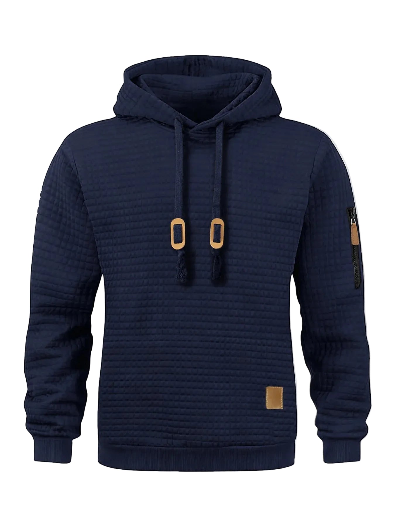 Moletom Casual Waffle com Capuz