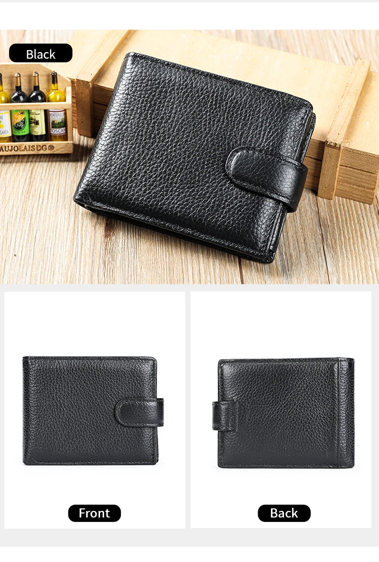 WESTAL RFID Designer Wallet Men Genuine Leather RFID Wallet Front Coin Pocket Purse Money Bag Leather Card Holder Wallet for Men