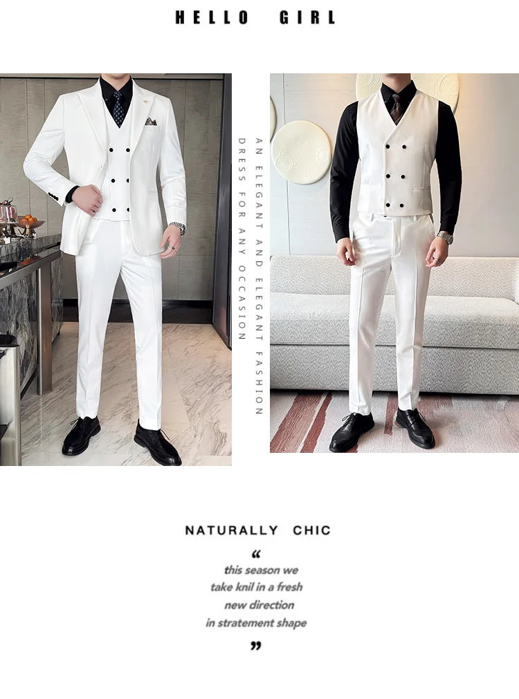 Men’s Slim-Fit Three-Piece Suit