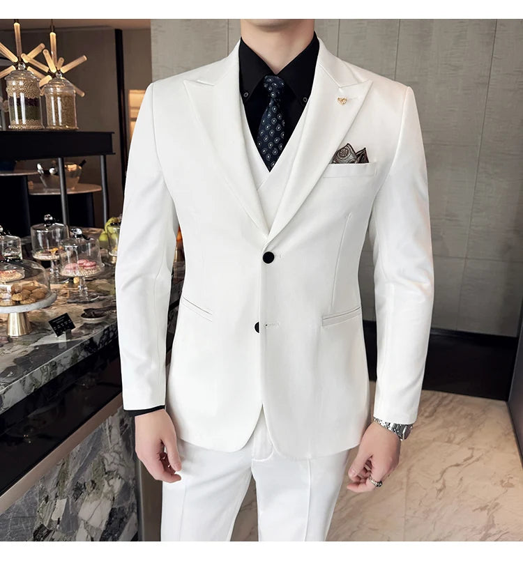 Men’s Slim-Fit Three-Piece Suit