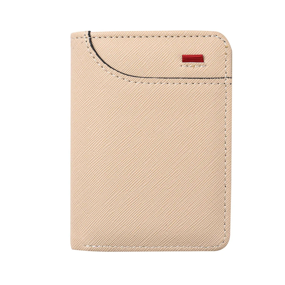 1pc Men's Minimalism PU Leather Credit Card Wallet, Men's Fashion Soft Thin ID Card Holder, Slim Small Cards Cases Holder