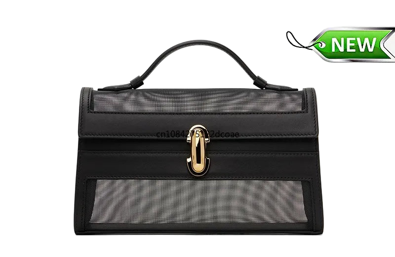 SAVETTE Brand Genuine Leather Symmetry Pochette New Handbags Women's Simple Handbag Small Square Bag Baguette Row Tote Bags