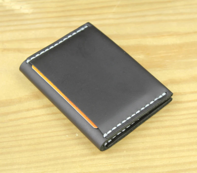 Luxury Handmade Genuine Leather Card Wallet Men Credit Card holder Women ID Sleeve Name Card Holder Cowhide Business Card Case