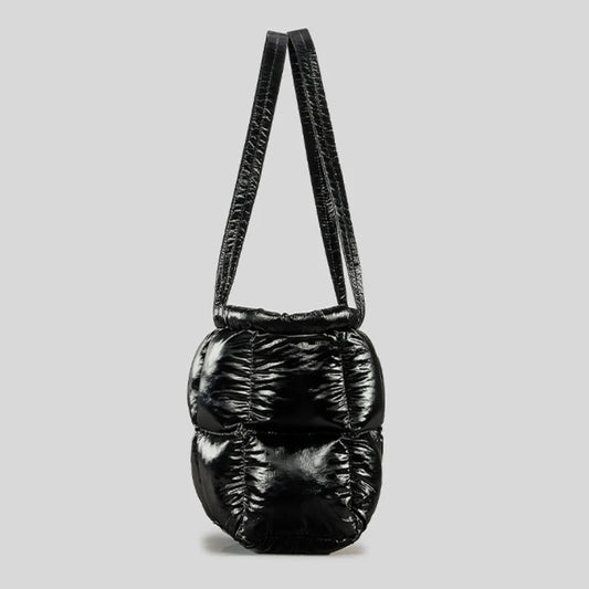 2025 New Winter Plaid Quilted Cotton-padded Large Capacity Shoulder Bag for Women Casual Nylon Down Cotton Soft Tote Bag