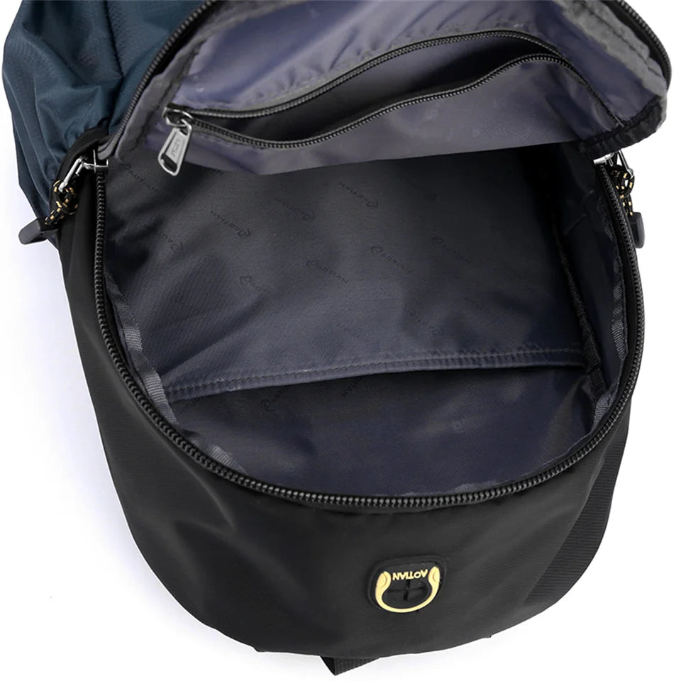 New Waterproof Oxford Men Backpack Zipper School Bags For Teenagers Small Shoulder Backpack Male Multifunction Rucksack