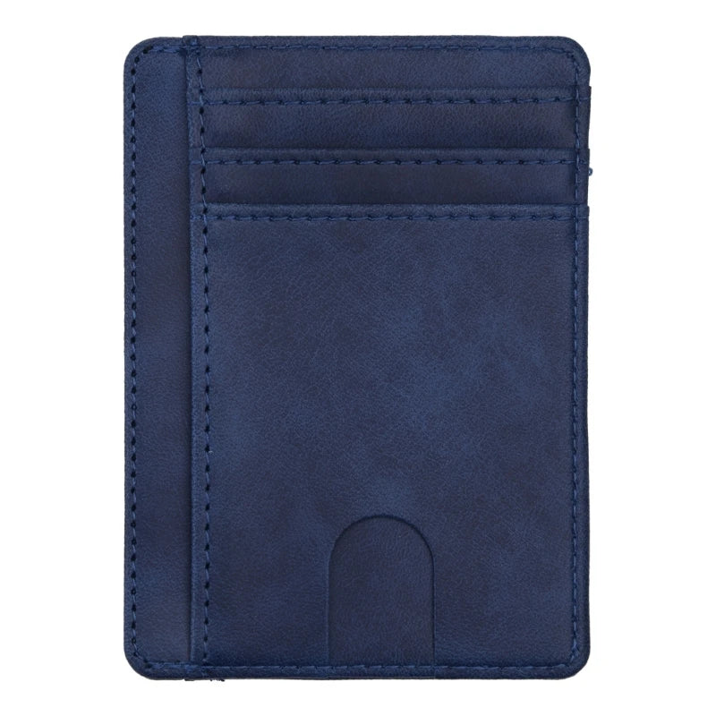 RFID Blocking Wallet Business Card Cover for Case Super Thin Men Leather Credit Card Holder