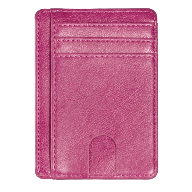 RFID Blocking Wallet Business Card Cover for Case Super Thin Men Leather Credit Card Holder