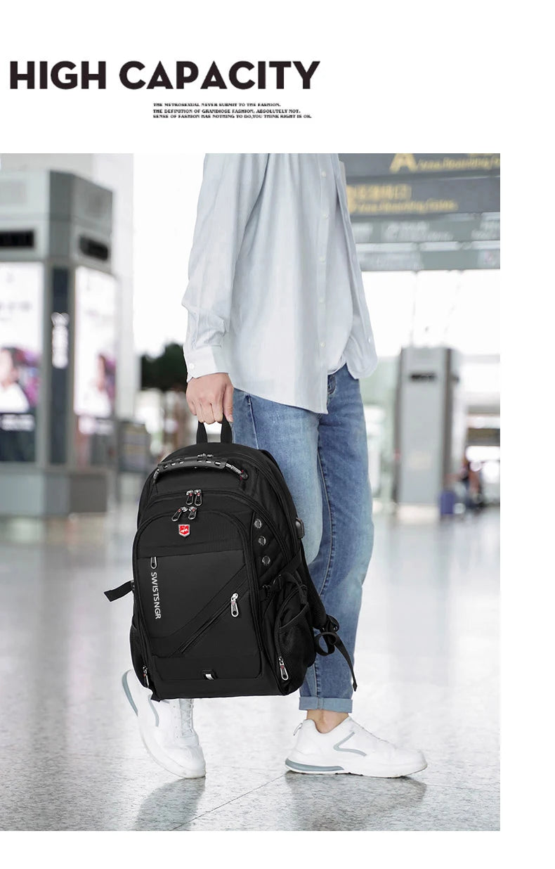 2025 Waterproof 17/20 Inch Laptop Backpack Men Airplane Travel Backpack Women Oxford Rucksack Male School Bag modern Mochila