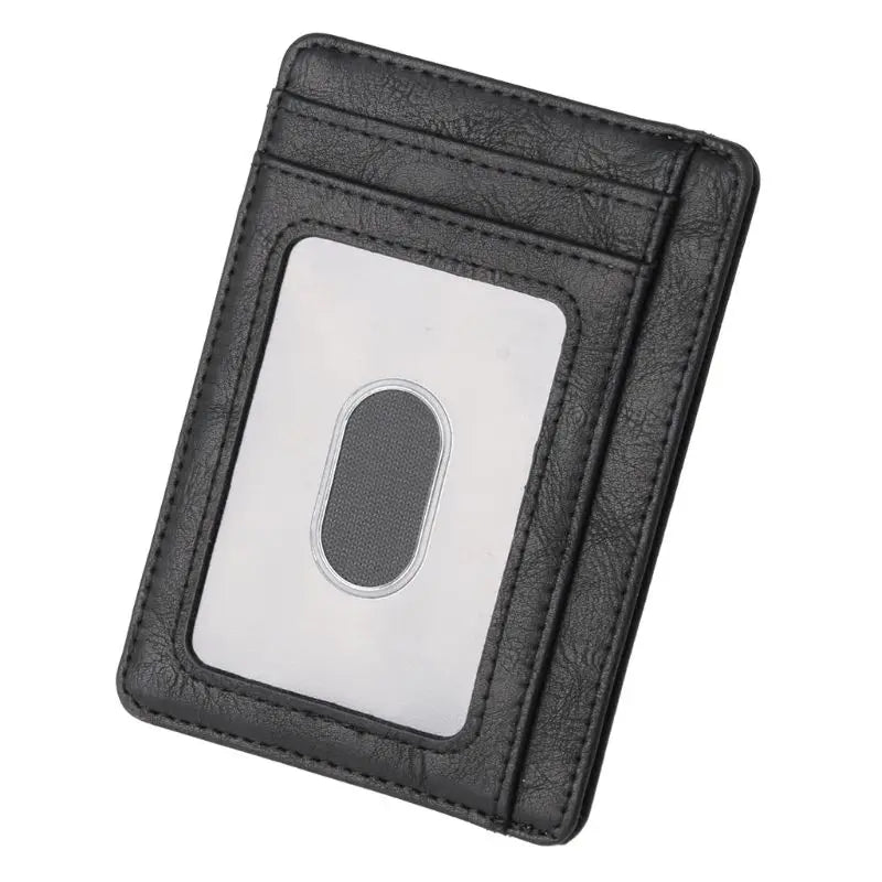 RFID Blocking Wallet Business Card Cover for Case Super Thin Men Leather Credit Card Holder