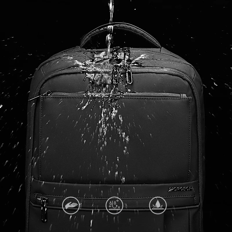 Large-capacity student backpack, casual backpack, Oxford material, new men's backpack, simple multi-functional bag