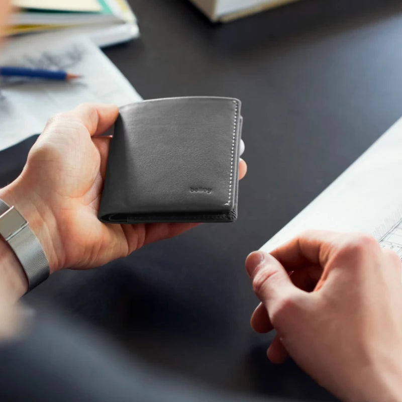 Note Sleeve Brand's New Summer Leather Short Clip Wallet Men's Wallet Card Holder Is Lightweight and Slim