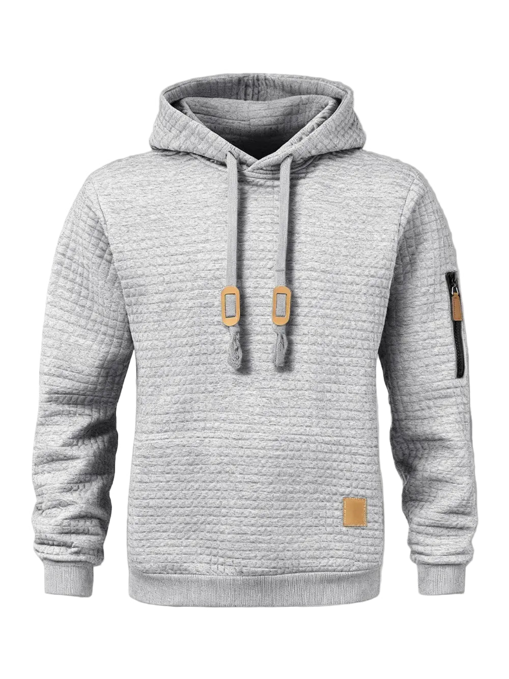 Moletom Casual Waffle com Capuz