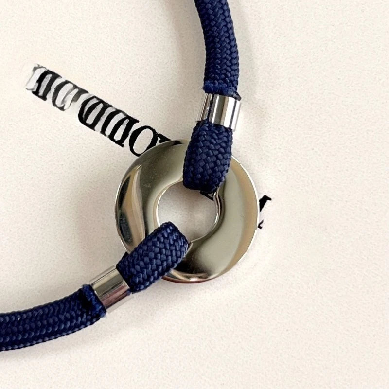 Simple Fashion Circle Tag Rope Bracelet