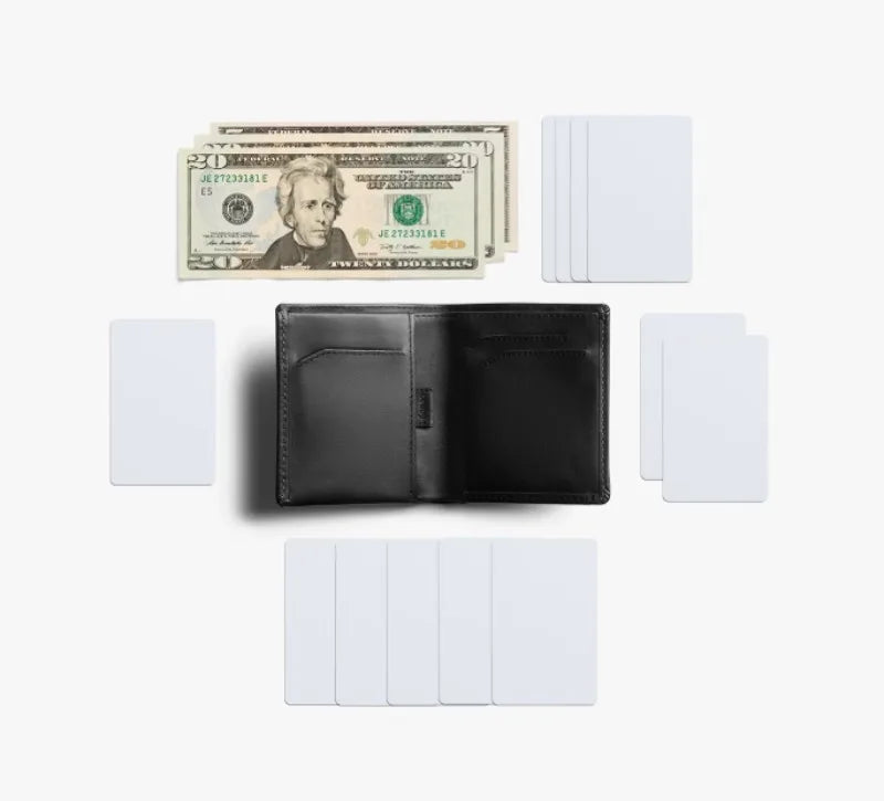 Note Sleeve Brand's New Summer Leather Short Clip Wallet Men's Wallet Card Holder Is Lightweight and Slim