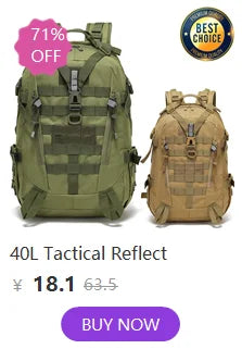 New 35L Tactical Backpack 900D Men Camping Hiking Camouflage Bag Hunting Climbing Rucksack Utility Travel Outdoor Knapsack