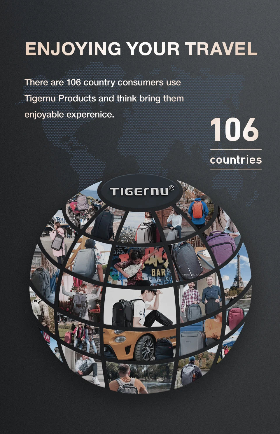 Tigernu Anti Theft Backpacks For Men 15inch Laptop Backpack Bag Casual Travel Backpack Schoolbag Male Backpack Mochilas Knapsack