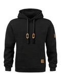 Moletom Casual Waffle com Capuz