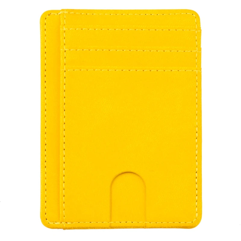 RFID Blocking Wallet Business Card Cover for Case Super Thin Men Leather Credit Card Holder
