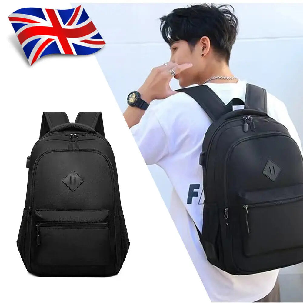Men Women Boys Laptop Backpack Waterproof Large Mens Rucksack Travel School Bag