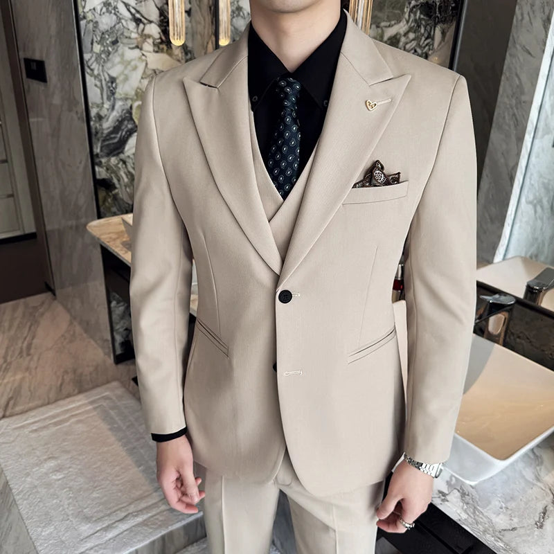Men’s Slim-Fit Three-Piece Suit