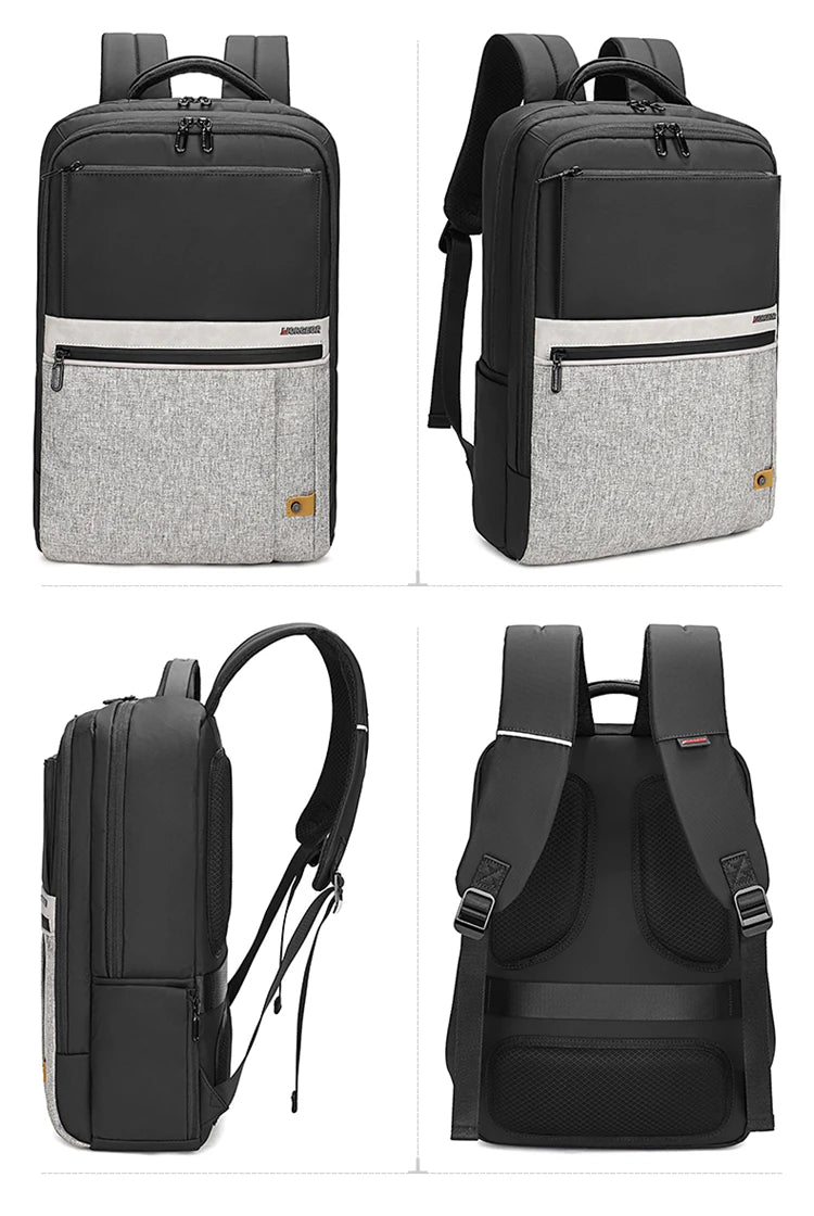 Large-capacity student backpack, casual backpack, Oxford material, new men's backpack, simple multi-functional bag