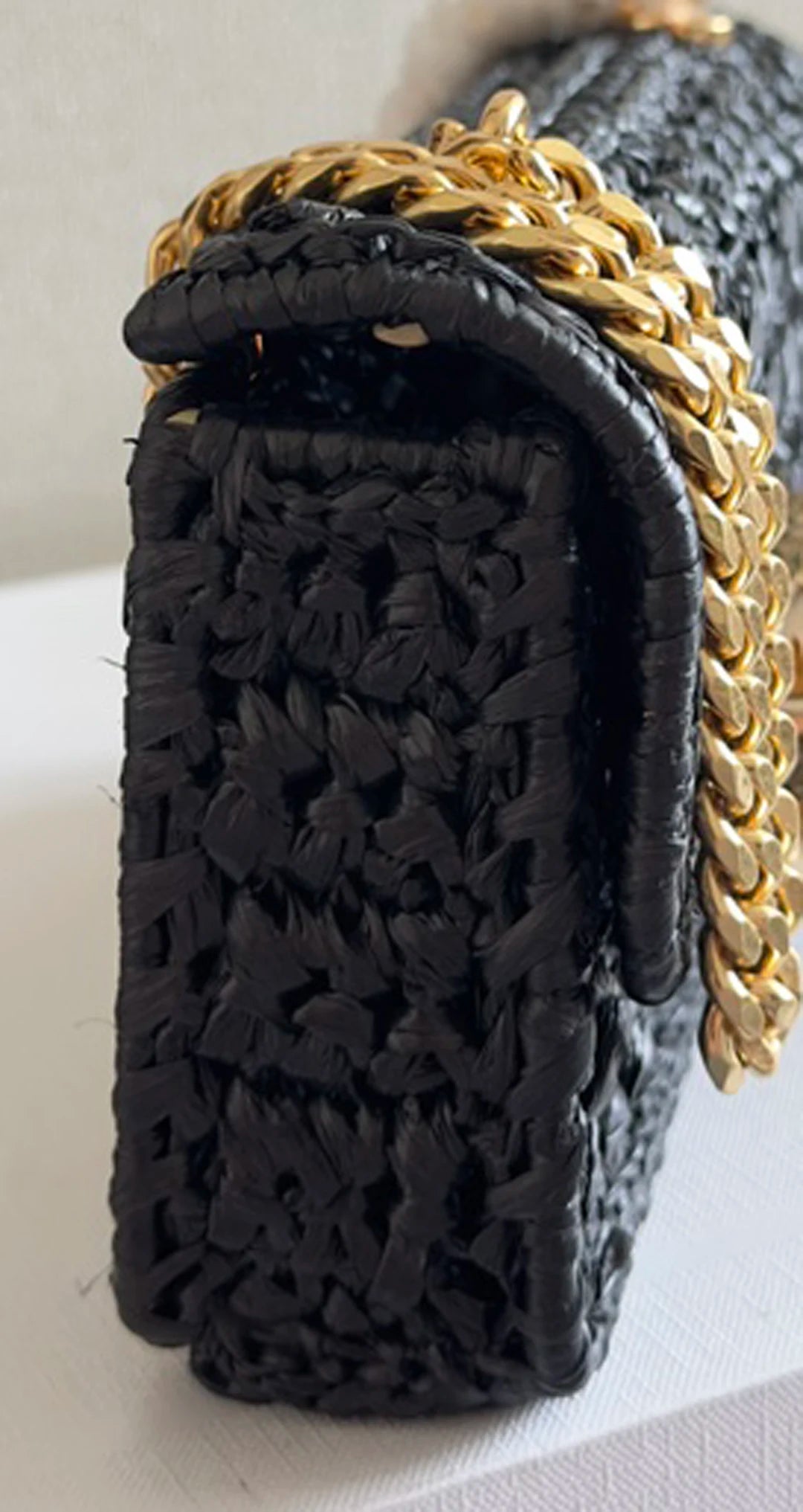 Crossbody bags handmade crafts woven Women's bags plant woven chain handbags woven bags armpit bags chain straps shoulder backs