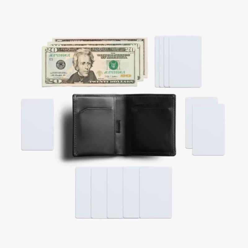 Note Sleeve Brand's New Summer Leather Short Clip Wallet Men's Wallet Card Holder Is Lightweight and Slim