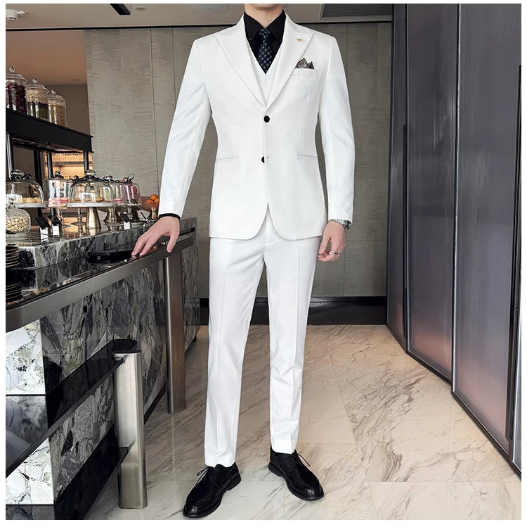 Men’s Slim-Fit Three-Piece Suit