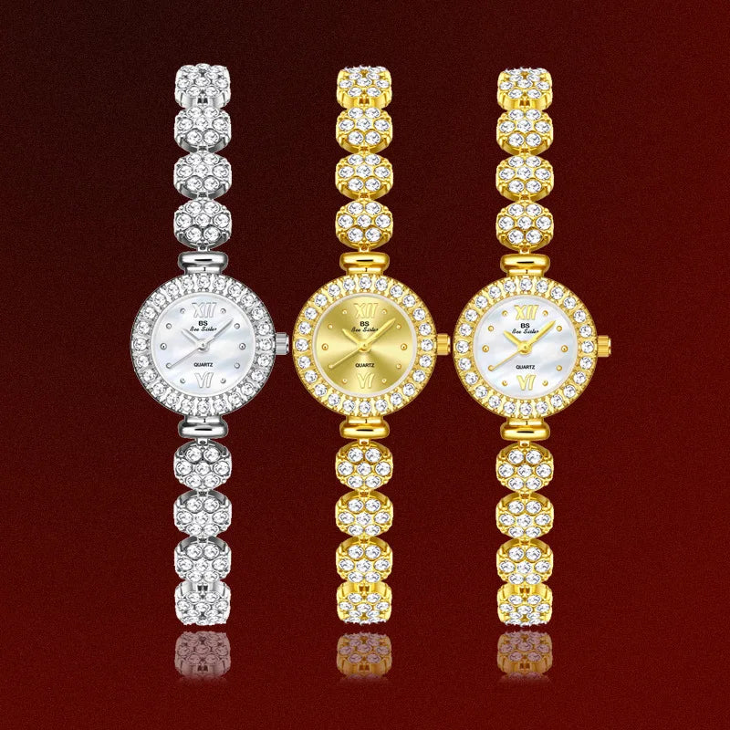 Women Watch Light Luxury Brand Starry Sky Diamond Flower Bracelet Exquisite High end Ladies Fashion Quartz Wristwatches