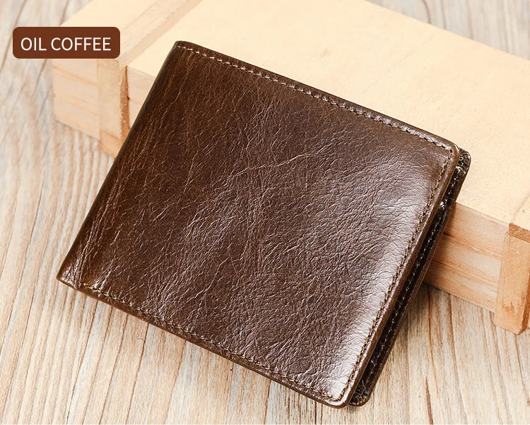 WESTAL RFID Men's Wallet Luxury Purse For Men Designer Wallet Men's Coin Purse Credit Card Holder Wallet For Men Money Bags 7313